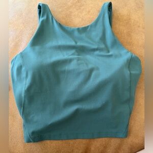 Lululemon High Neck Tank Green Sz 6